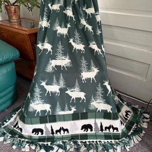DEER FLEECE BLANKET