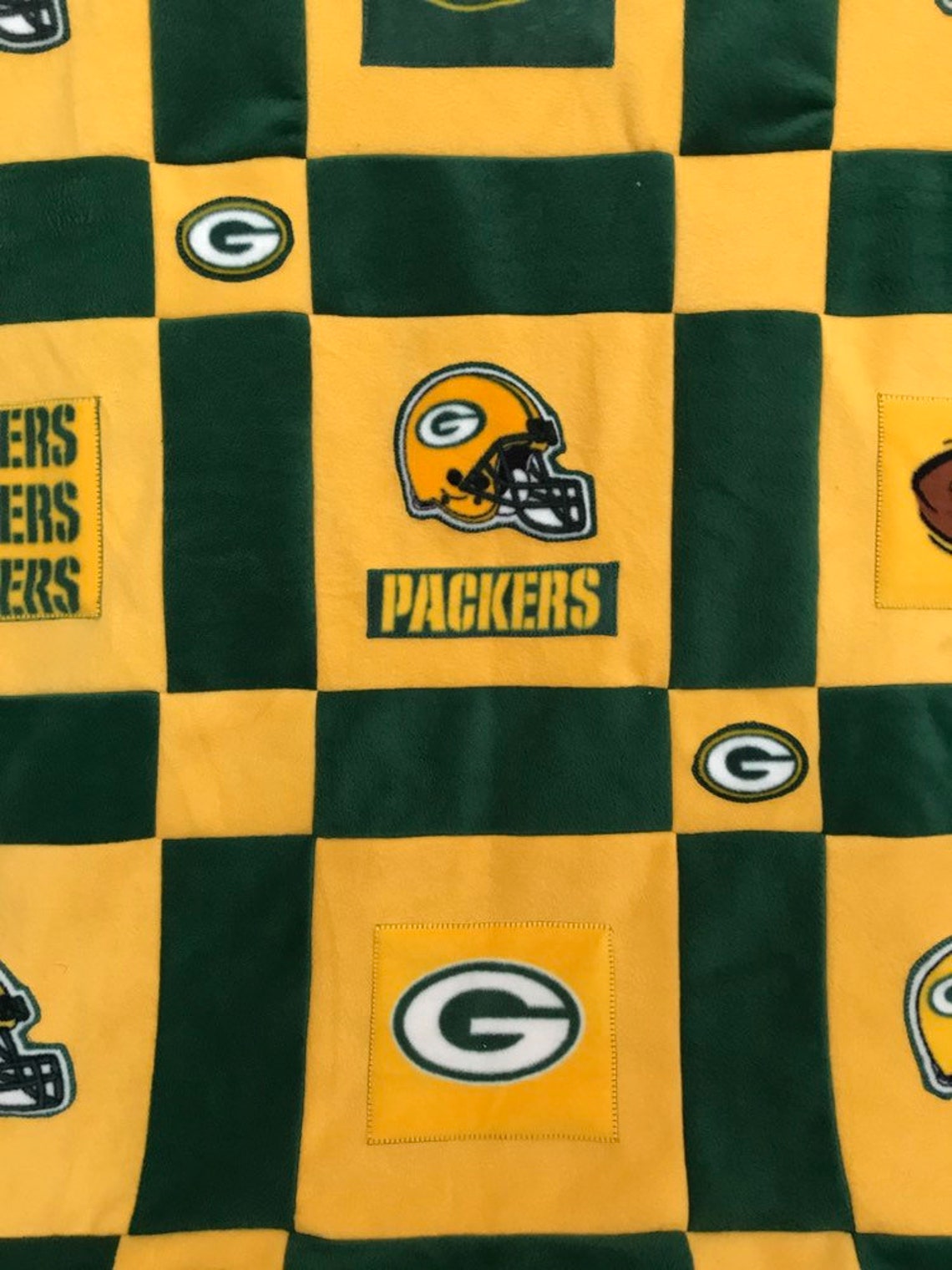 GREEN BAY PACKERS Fleece Blanket Etsy