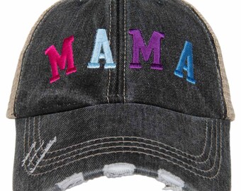 MAMA (Multicolored) Trucker Hat