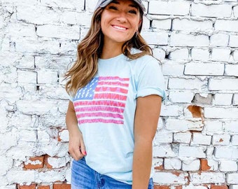 USA Flag Women's T-Shirt