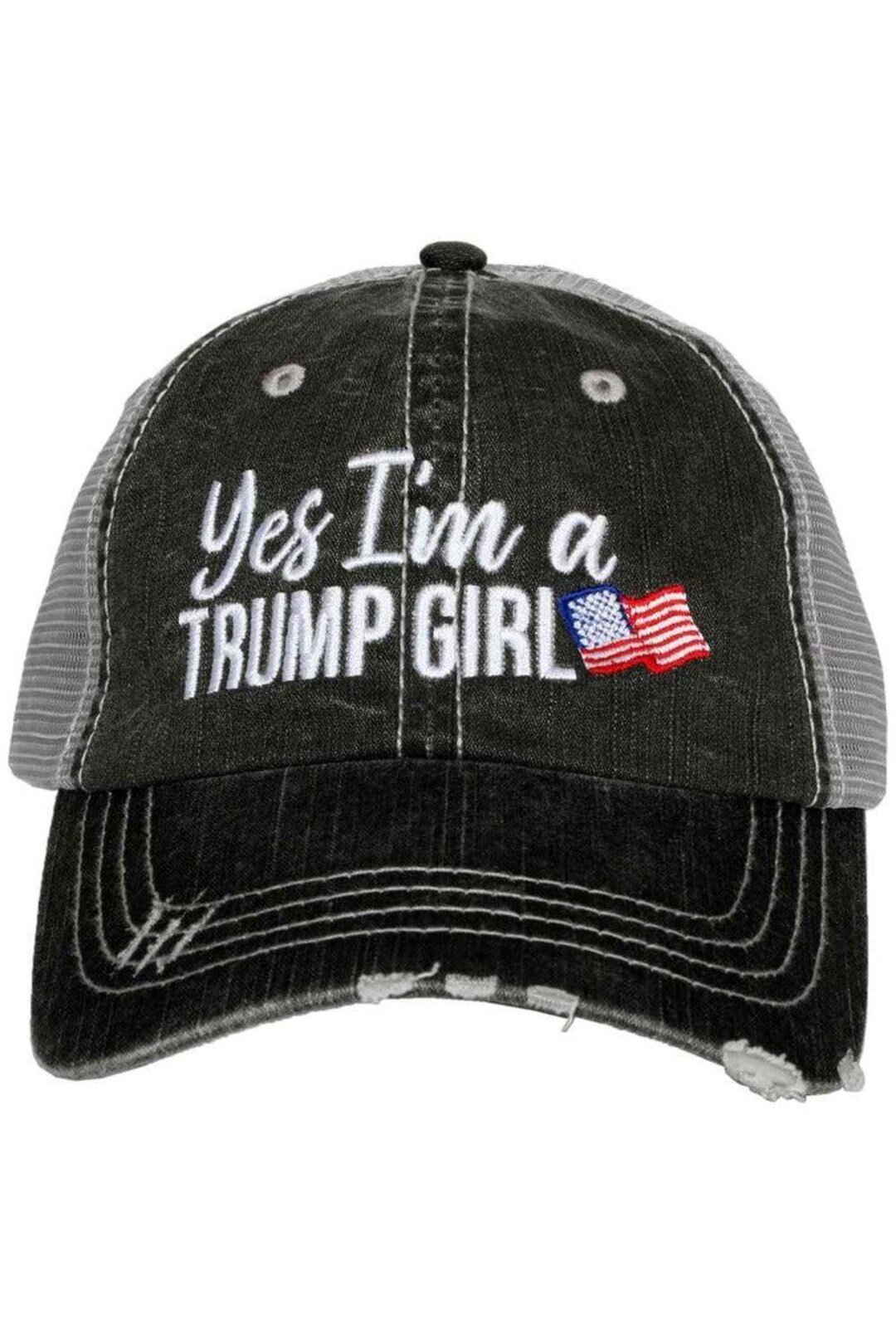 Trump Girl Snapback Trucker Hat Trump Girl Vance 2024 MAGA Never Surrender Felon US 45 47  main image 4