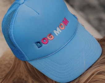 Dog Mom Multicolored Foam Trucker Hat