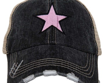 Pink Star Trucker Hat