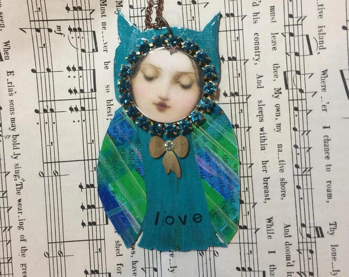 Owl Art Wall Art Owl Metal Owl Home Decor Love Owl Etsy