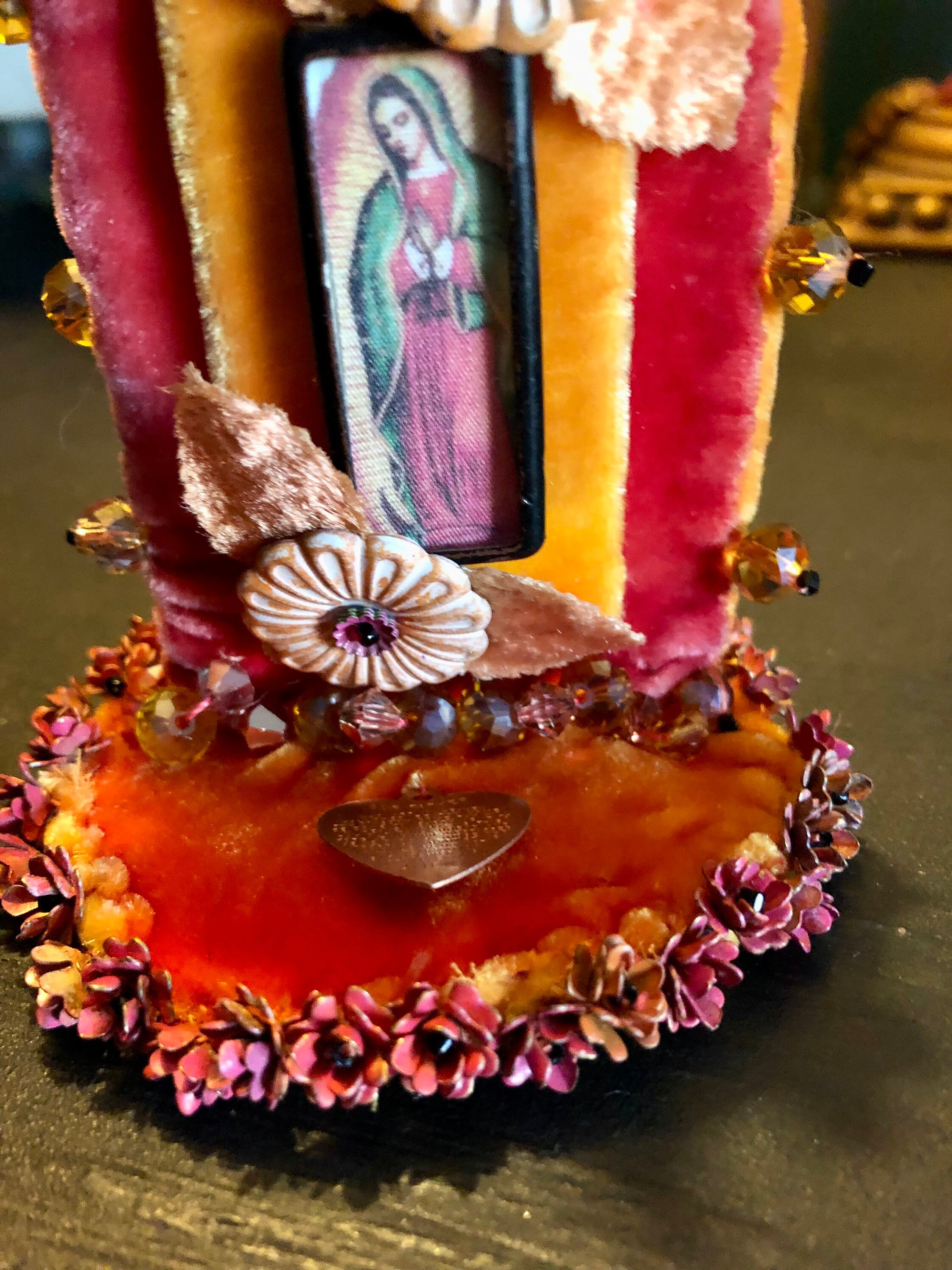 Our Lady of Guadalupe Shrine Hand Stitched and Vintage Etsy