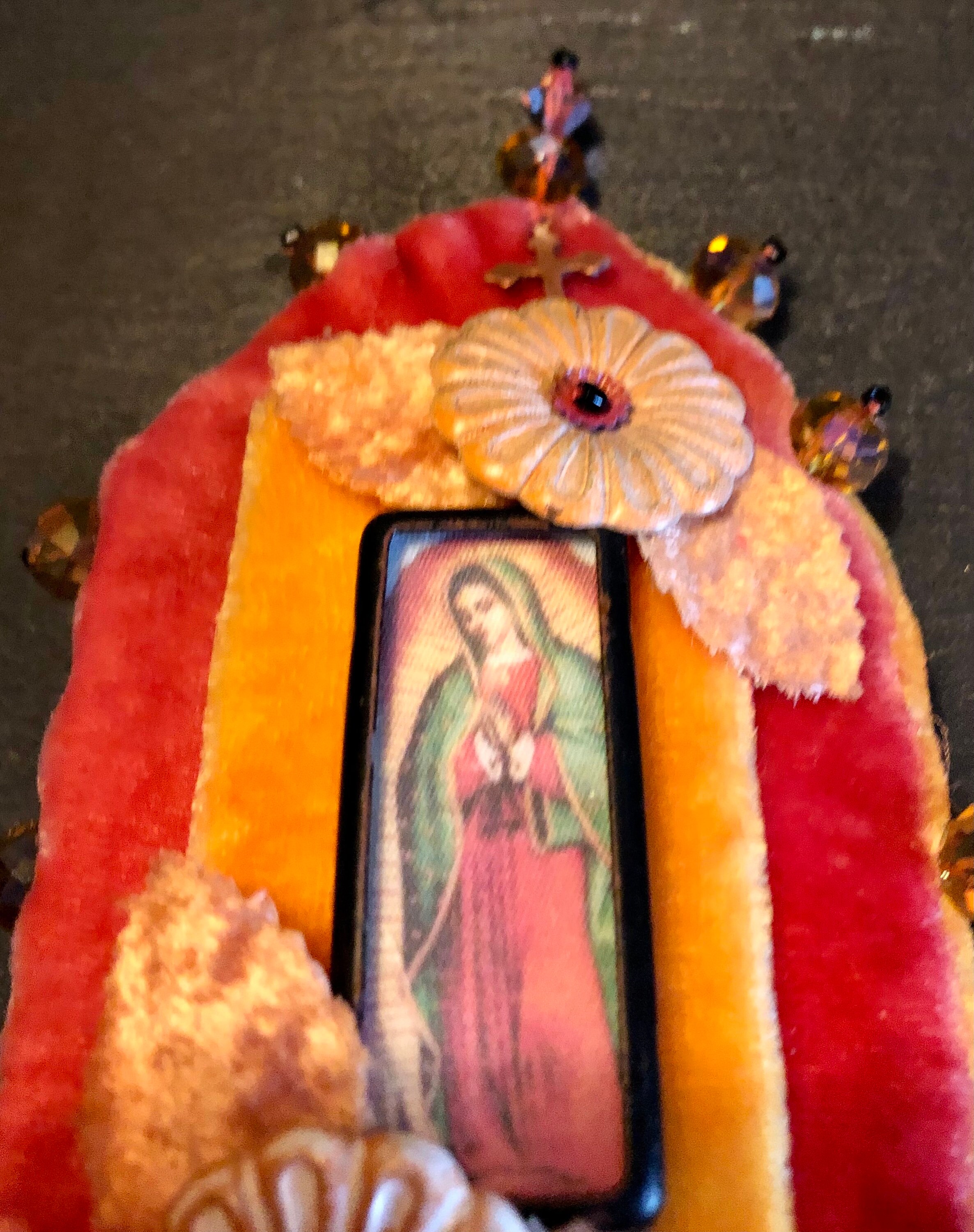 Our Lady of Guadalupe Shrine Hand Stitched and Vintage Etsy
