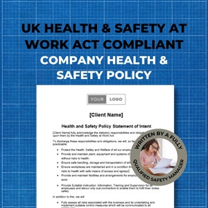 health and safety policy template. download a health and safety policy in MS word and edit in your company details.