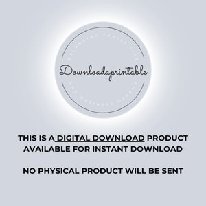 This is a digital download product available for instant download.  No physical product will be sent.