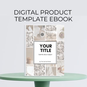 Digital Product Template Ebook for ChatGPT book or AI Ebook. Canva Digital Product Template Ebook.