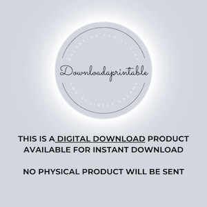 This is a digital download product available for instant download. No physical product will be sent.