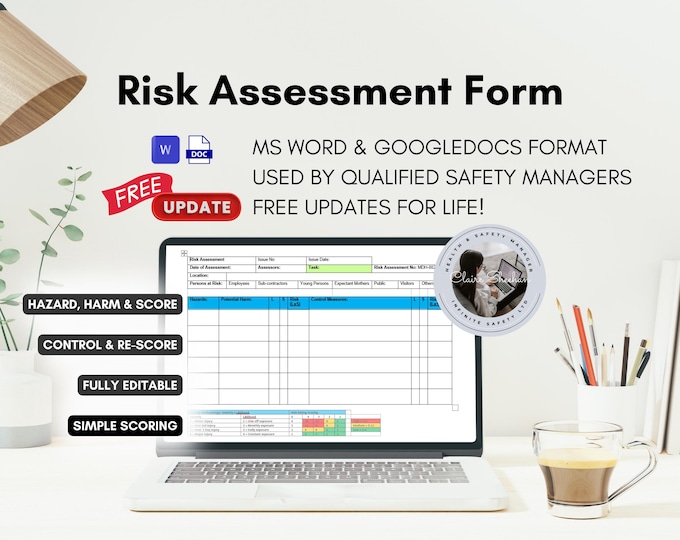 Editable Risk Assessment Template - Etsy Canada