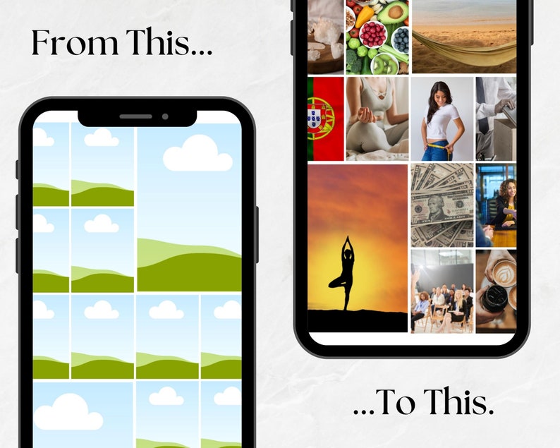 Collage Cell Cell Phone Wallpaper Photo Collage Canva Template 8 Designs to Drag and ...