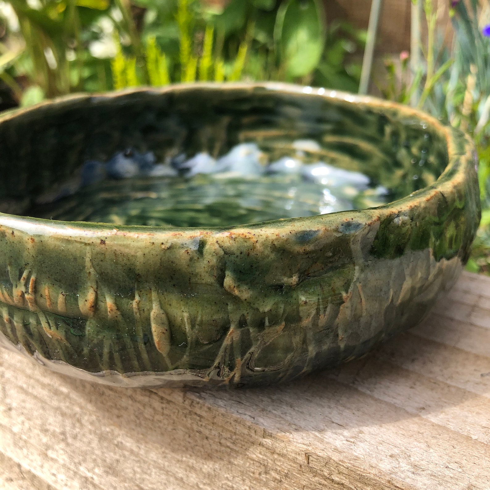 Green ceramic bowl Etsy
