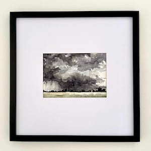 Storm Cloud Watercolor Painting Digital Download