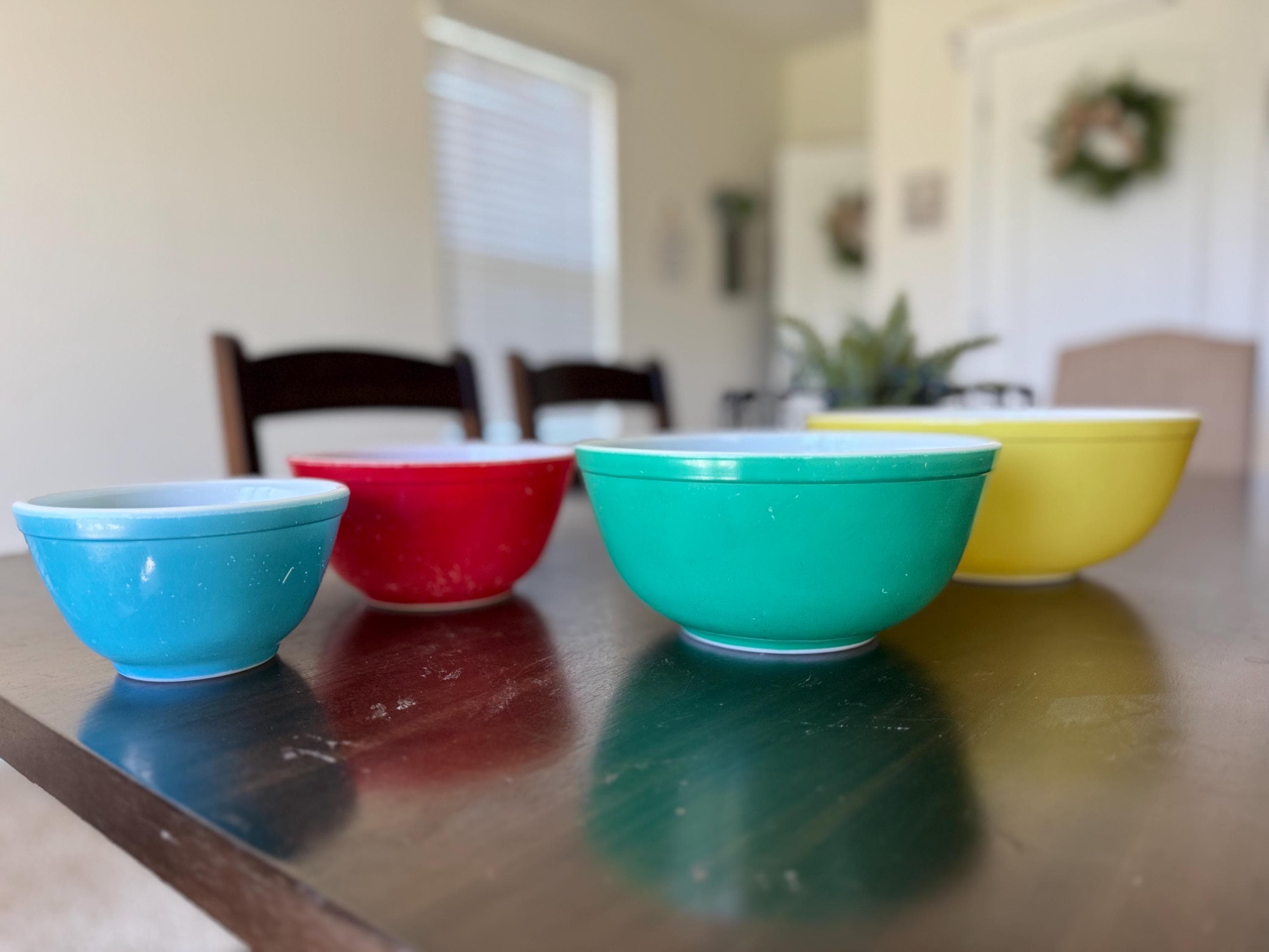 Vintage Primary Pyrex Nesting Bowl Set: Mid-century Kitchenware - Etsy