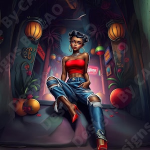 African American Female Clipart