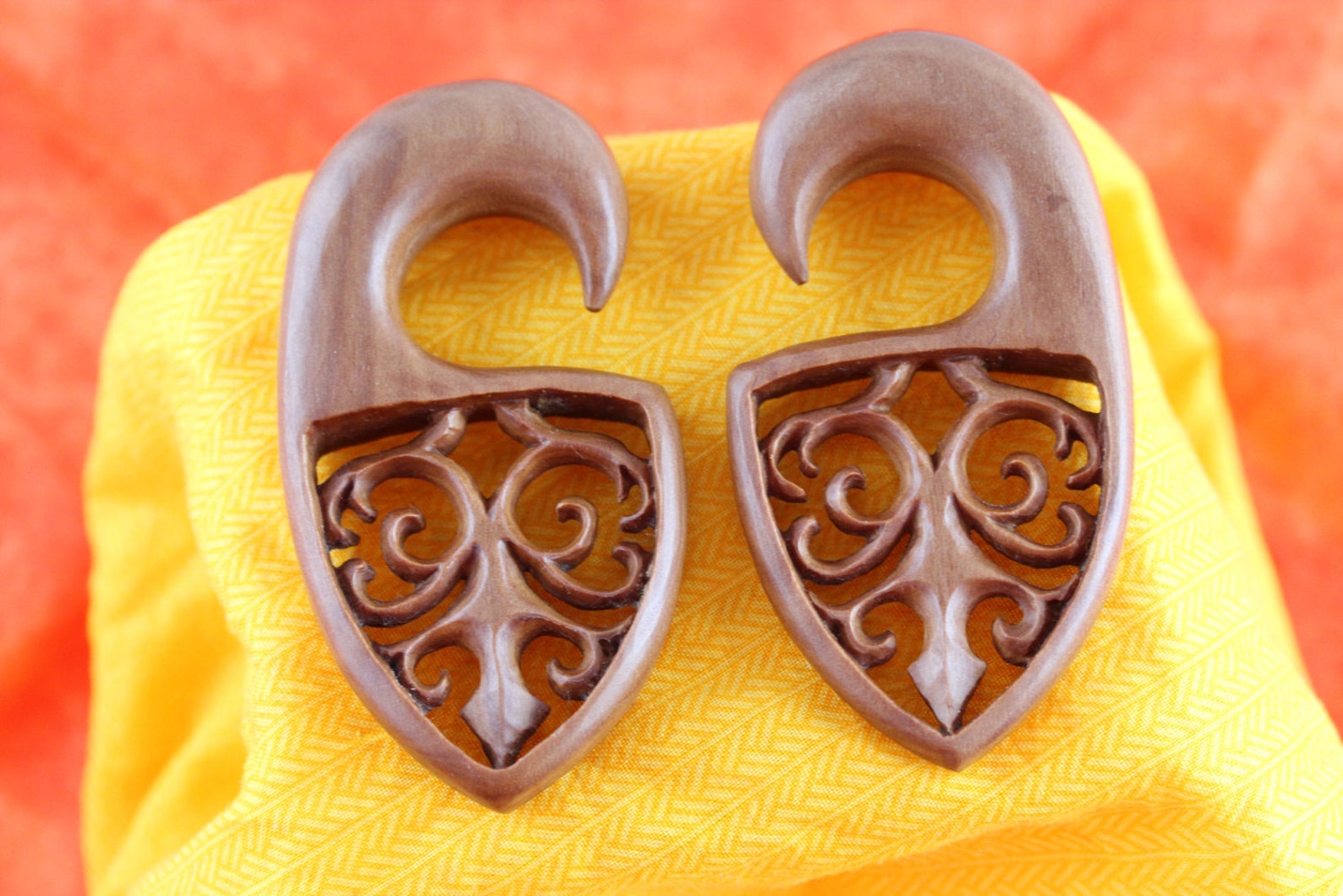 14mm Gauged Ears Stretching Wood Plugs 14mm Sawo Wood Plug Etsy