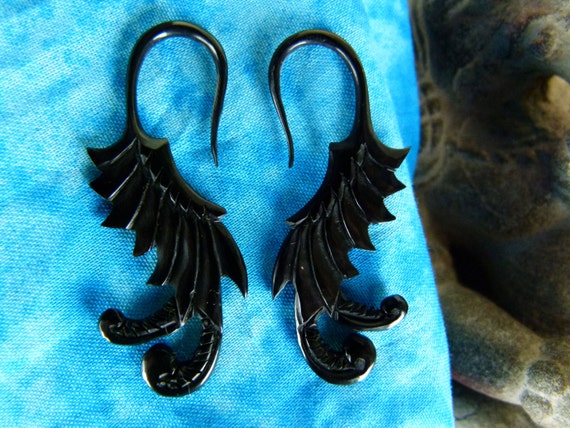 Horn gauge earrings sale