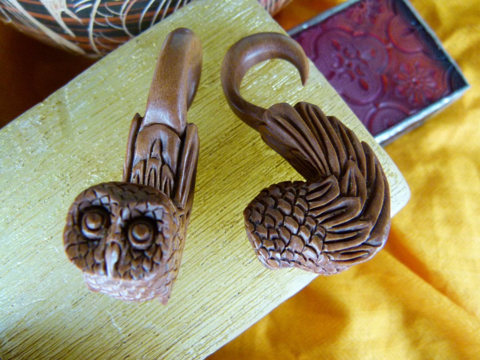 Camillas de pendientes de búho 6mm Uno disponible Tapones | Etsy