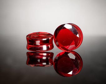 Lucifer'S Gem Faceted Cut Plugs - (Pair) - Ph98
