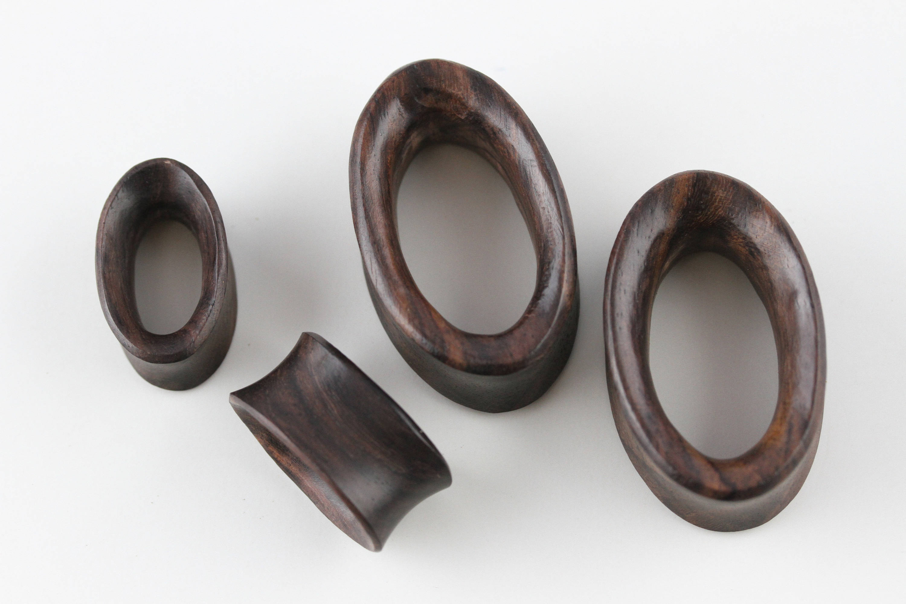Oval Wooden Tunnels for Stretched Ears Hand Carved Wood Oval Etsy
