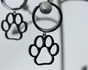 Giving Paws Stainless Steel Danglers - Screw On Tunnel (Pair) - Tf033