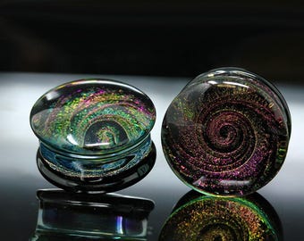 Cosmic Rewind Glass Plugs (Pair) - G072