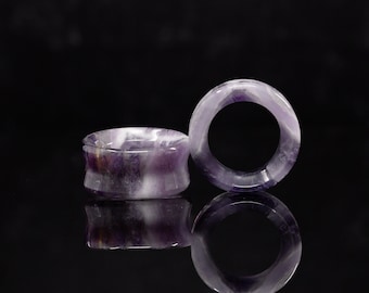 Amethyst Tunnels - (Pair) - Ph22