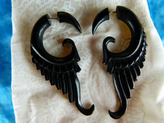 Fake Horn Ear Stretchers Fake Gauge Horn Earring Ear Fake