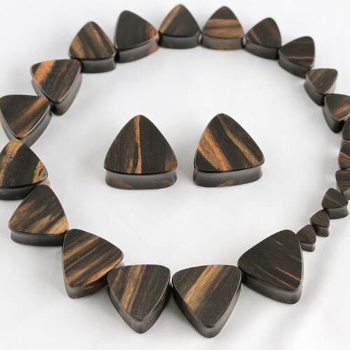 Teardrop Wood Plugs Carved Wood Plugs for Stretched Ears Etsy