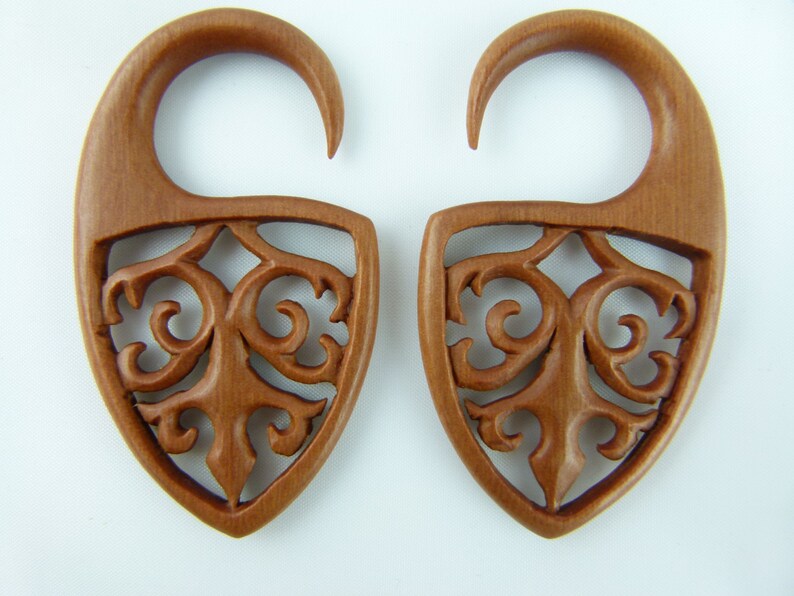 4g Stretch Earrings 4 gauge 5 mm Earrings 5mm sawo wood stretching Earrings 4g Stretched ears gauged earrings *A040