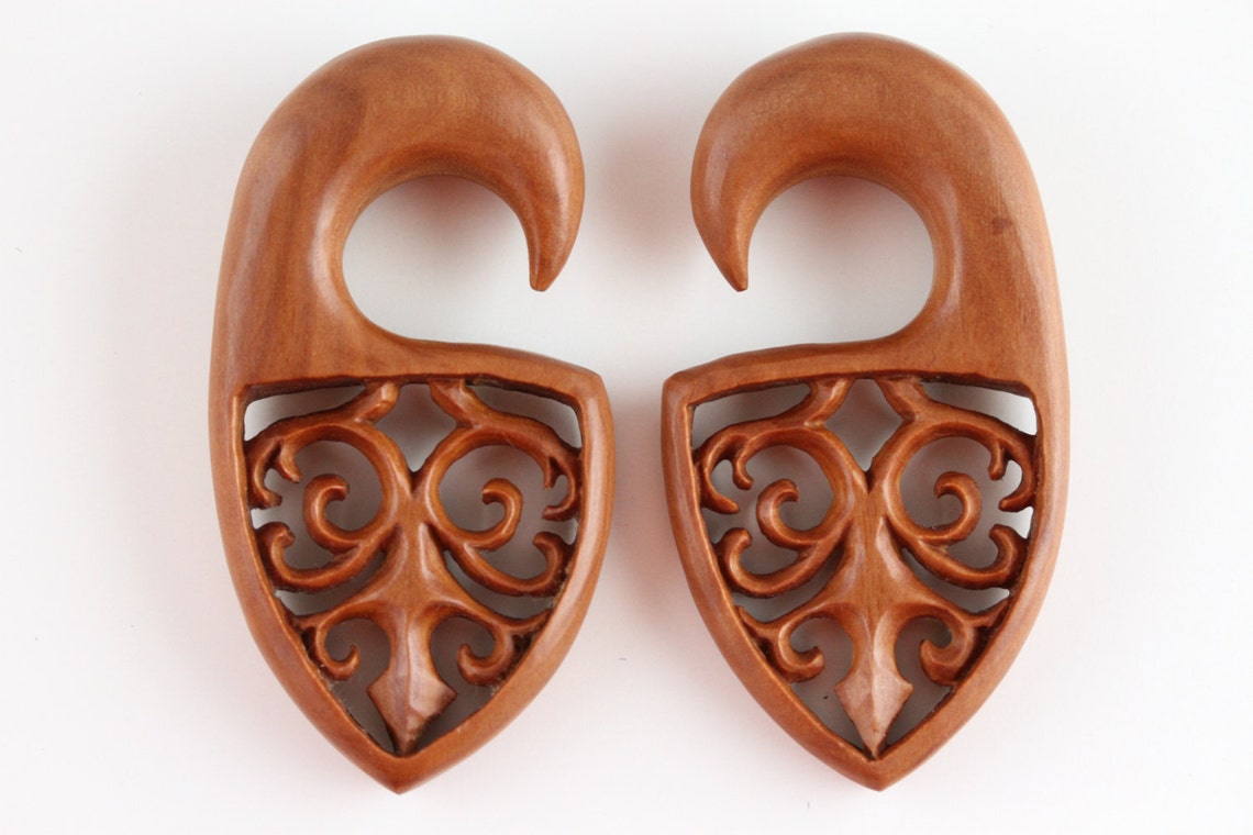14mm Gauged Ears Stretching Wood Plugs 14mm Sawo Wood Plug Etsy