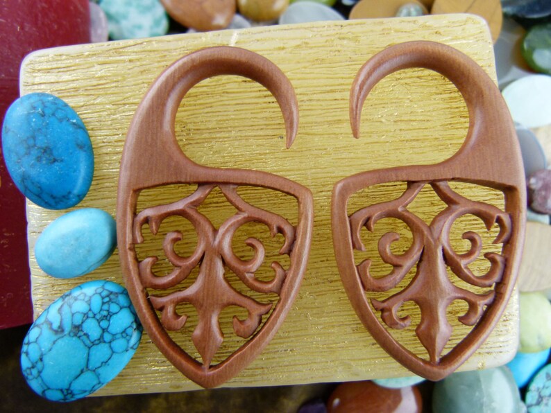 4g Stretch Earrings 4 gauge 5 mm Earrings 5mm sawo wood stretching Earrings 4g Stretched ears gauged earrings *A040