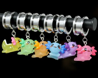 Mystery Axolotl Color Steel Danglers - (Pair) - Tf121