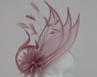 Pink Hatinator, Lilac Wedding Hat, Mother of the Bride Fascinator, Ladies Day Hat, Royal Ascot Headpiece, Kentucky Derby Hat