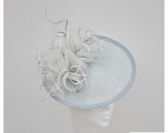 Duck Egg Blue Disc Fascinator.wedding 