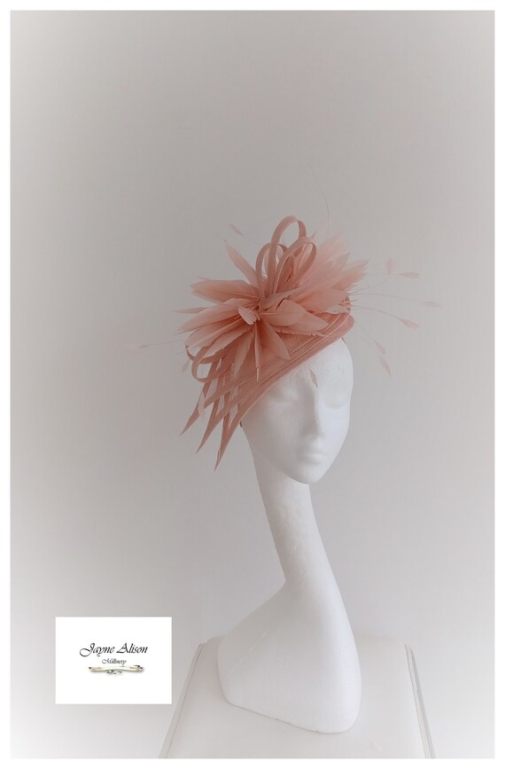 Pink Hatinator, Salmon Pink Fascinator, Pink Hat, Royal Ascot, Ladies Day, Mother of the Bride, Wedding Hat, Occasion Hat, Kentucky Derby