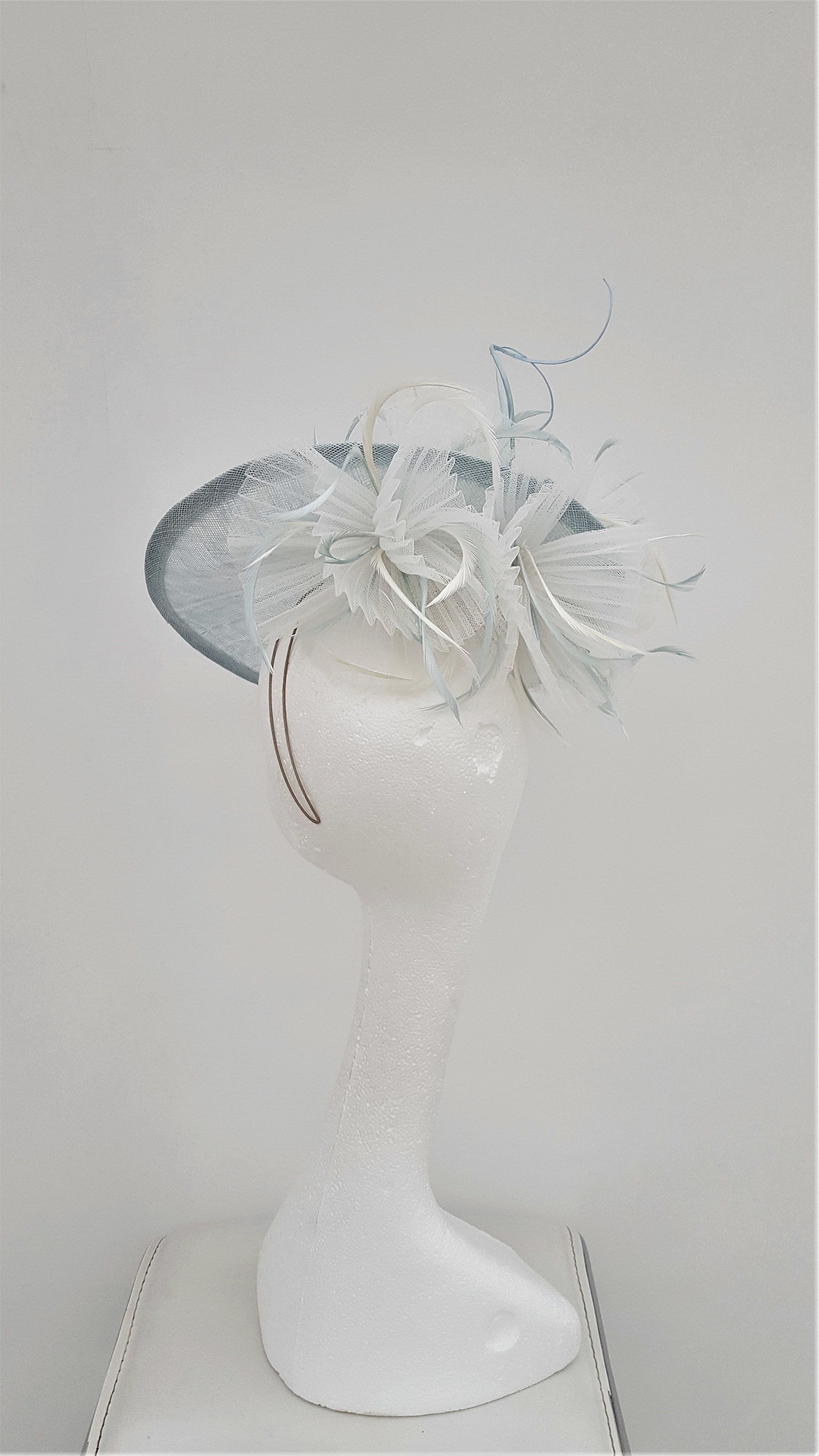 Duck Egg Blue Disc Fascinator.wedding Hatinator.mother of the Etsy UK