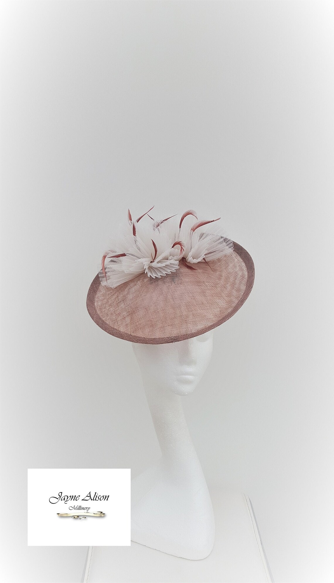 Deep Rose Pink Saucer Disc Hatinator Wedding Hat Mother of Etsy UK