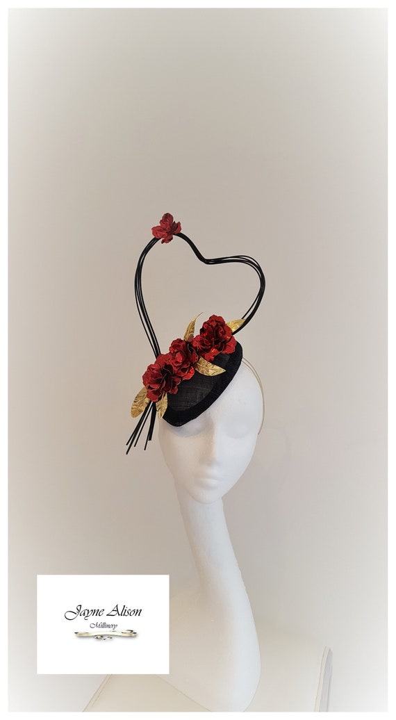 Roses Are Red Valentine Fascinator 