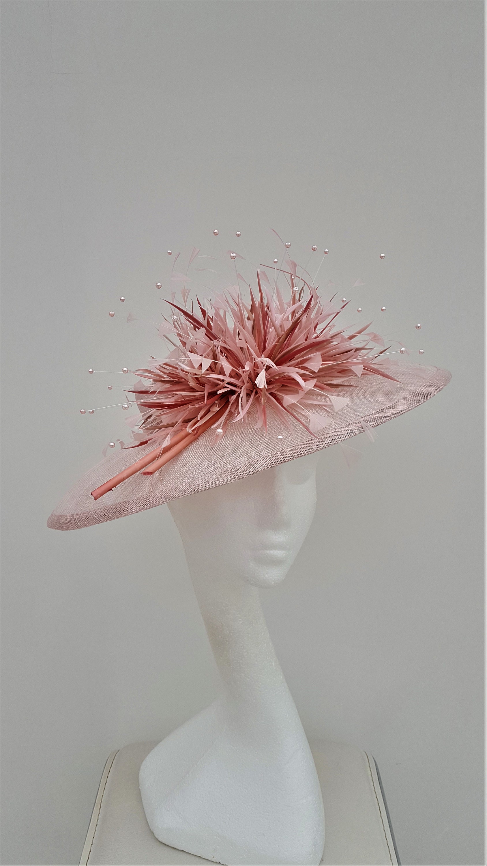 Pink Hatinator, Wedding Hat, Pink Fascinator, Royal Ascot Hat, Mother ...