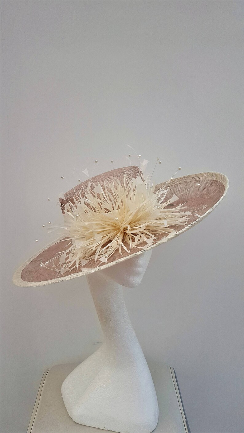Dusky Pink Hat Wedding Hatinator Mother of the Bride Hat Etsy Dusky Pink Hat Wedding Hatinator Mother of the Bride Hat Etsy