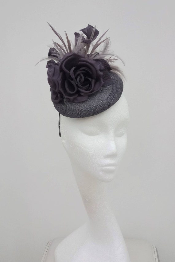 Grey Fascinator Grey Hatinator Wedding 