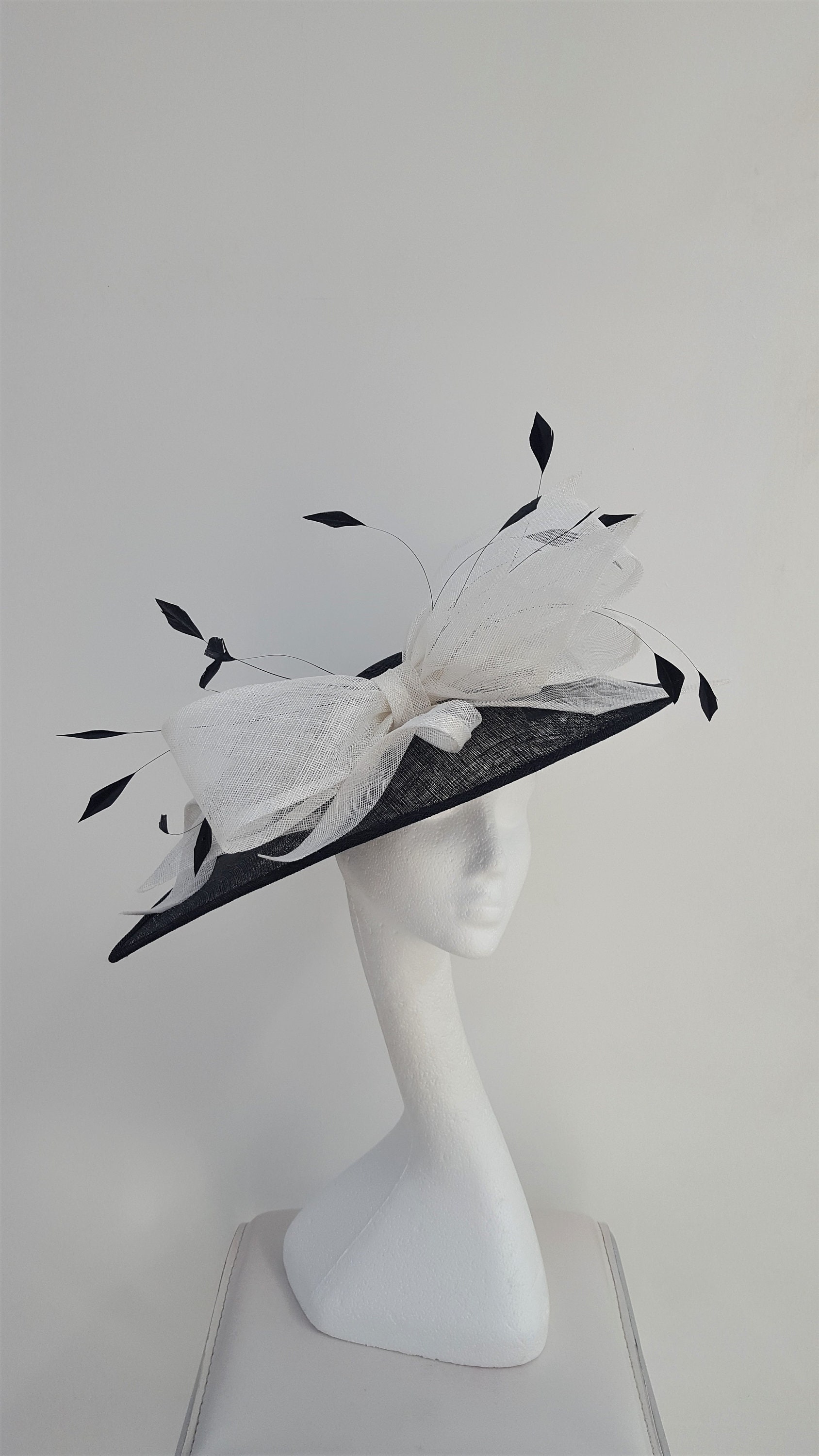 White Hatinator. Wedding Hat 