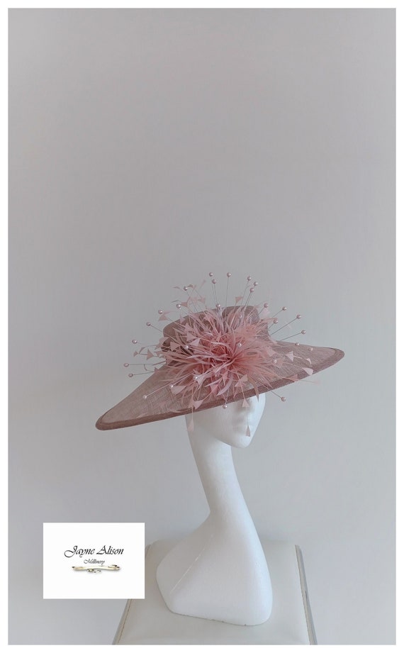Heather Pink Hatinator Wedding Hat 