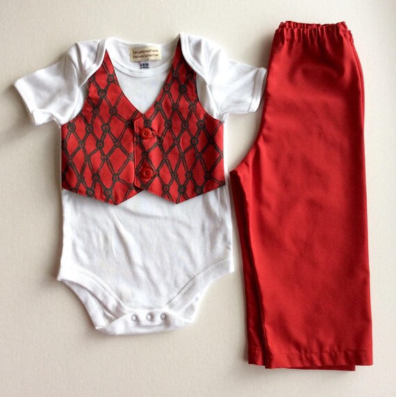 red baby clothes boy