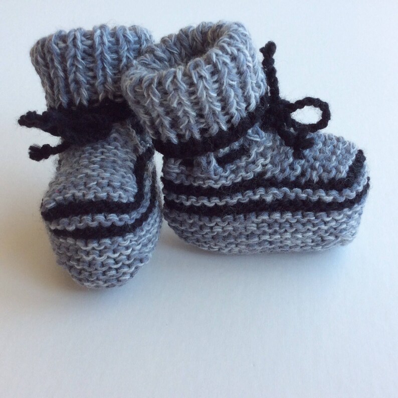 Hand knitted baby booties unisex baby clothes baby boy Etsy