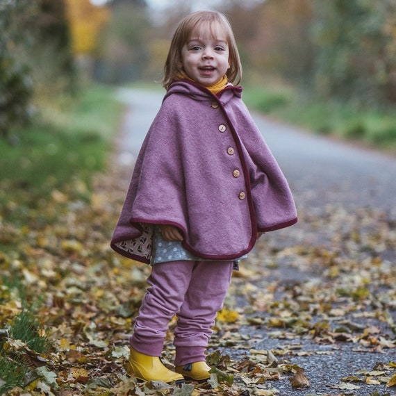Impermeabile bambina colore viola foderato con mussola 100% cotone Abbigliamento Abbigliamento bambina Giacconi e cappotti 