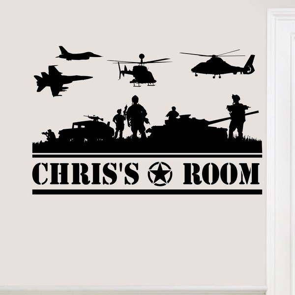 Military Wall Decals Etsy