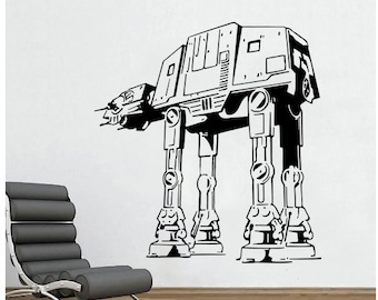 Star Wars AtAt At-At Wall Decal Sticker Movie Sci Fi Decor Home Art Design Quote CHOOSE COLOR
